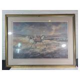 Framed and Matted Equestrian Print