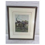 Framed and Matted Artwork ï¿½A Chukkaï¿½