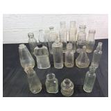 Clear Glass Bottles in Various Sizes
