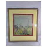 Framed and Matted Artwork by E.L. Dingle