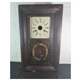 Wooden Clock Box with Clock Parts
