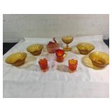 Orange Glass Tableware