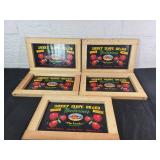 5 Wooden Produce Signs