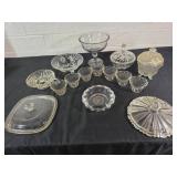 Clear Glass US Senate Ashtray and various items