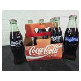 Coca-Cola Six-Pack with Collectible Bottles