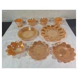 Fire-King Peach Lustre Dinnerware Set