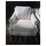 White Upholstered Armchair