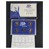 1999 U.S. Mint 50 State Quarters Proof Set with CO