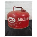 Eagle Galvanized Gasoline Can, Red
