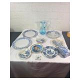 Wedgewood Blue Glass and China