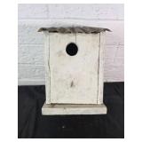 Wooden Birdhouse with Metal Roof