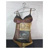 Recycled Tin Swimsuit Wall Decor