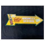 Golden Girl Cola Metal Advertising Sign