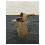 Metal Oil Can with Spout and Handle
