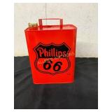 Phillips 66 Red Metal Gasoline Can