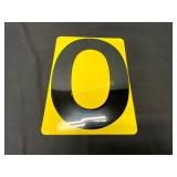 Double-Sided Metal Sign with 0