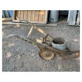 Vintage Metal Hand-Operated Seed Planter