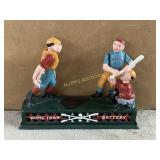 Painted Cast Iron Mechanical Bank