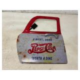Tin Pepsi=Cola Truck Door Sign