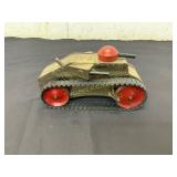 Metal Toy Tank with Treaded Wheels