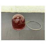 Red Glass Dome with Rubber Gasket