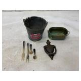 Seven Metalware and Utensils