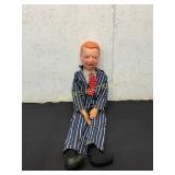 Ventriloquist Dummy with Striped Suit