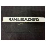 Glass Sign with Unleaded