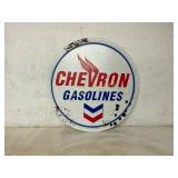 Chevron Gasolines Sign