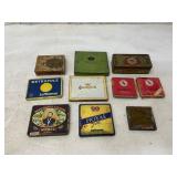 10 Vintage Metal Tins