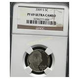 2009 S Jefferson Nickel PF 69 Ultra Cameo