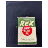 Rex Wheat Germ Oil Tin Can