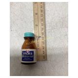 Vicks Va-tro-nol Amber Glass Bottle with Label