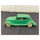 Green Tin Lithograph Toy Sedan Car