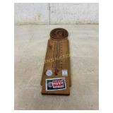 Wooden Advertising Thermometer Featuring Red Man L