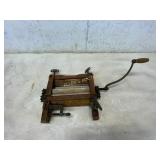Antique Wooden Tub Roller Wringer