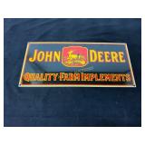 Porcelain John Deere Farm Implements Sign