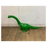 Green Fiberglass Dinosaur Sculpture