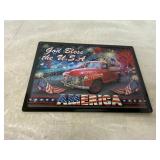 Metal Sign with Patriotic Design