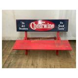 Cheerwine Advertising Bench