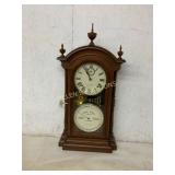 Wooden Mantel Clock with Plastic Front