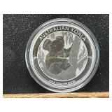 2013 Australian Koala 1/2 oz .999 Silver Coin