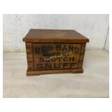 Wooden Red Band Snuff Box