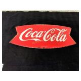 Coca-Cola Red Arrow Metal Sign
