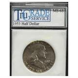 1953 Franklin Half Dollar MS-65