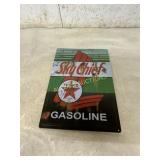 Texaco Sky Chief Gasoline Metal Sign