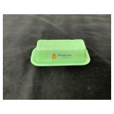 Green Sunbeam Butter Dish with Lid