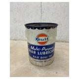 Gulf Lubricant Metal Can