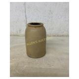 Stoneware Crock Jar with Rounded Rim