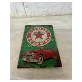 Texaco Gasoline Motor Oil Metal Sign